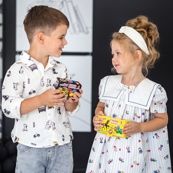 Изображение товара Гуашь Юнландия Школьная / 192382 (6цв)