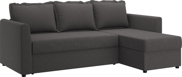 Изображение товара Диван угловой Bravo Мебель Сидней Стандарт 2 вариант (темно-серый)