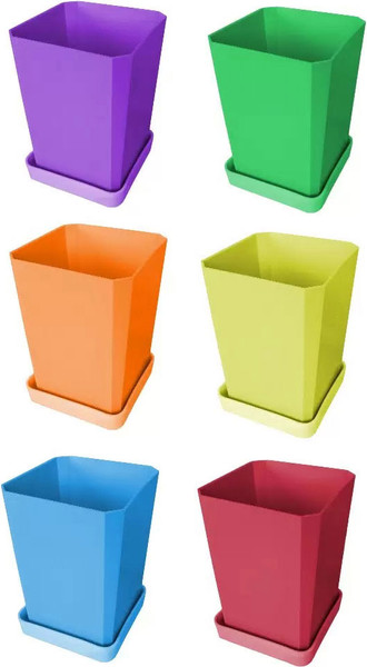 Изображение товара Набор горшков для рассады Чипполино АРТ0338 с выдвижным дном, многоразовый (микс)