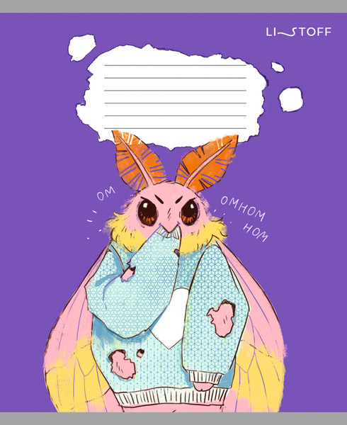 Изображение товара Тетрадь Listoff Привет, я Моль! / ТК249262 (24л)