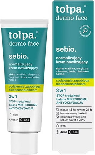Изображение товара Крем для лица Tolpa Dermo Face Sebio нормализующий увлажняющий (40мл)