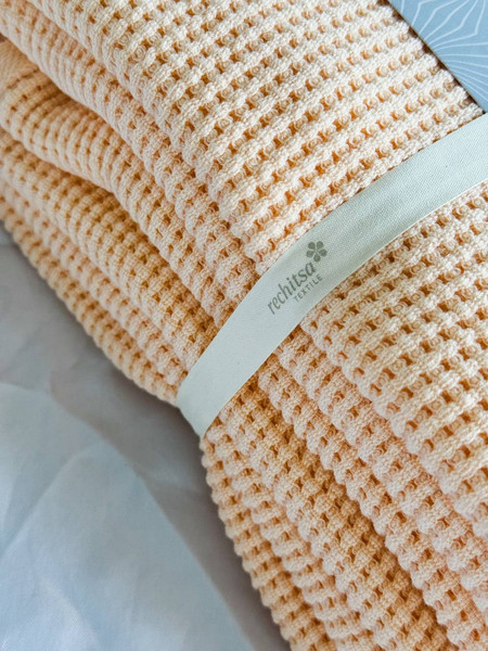 Изображение товара Плед Речицкий текстиль Бисер 160х200 / 3о429.088ж1 (нежно-оранжевый)