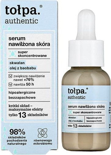 Изображение товара Сыворотка для лица Tolpa Authentic увлажненная кожа (30мл)