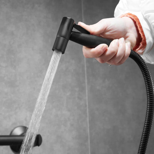 Изображение товара Гигиенический душ со смесителем Shevanik S107H (черный)