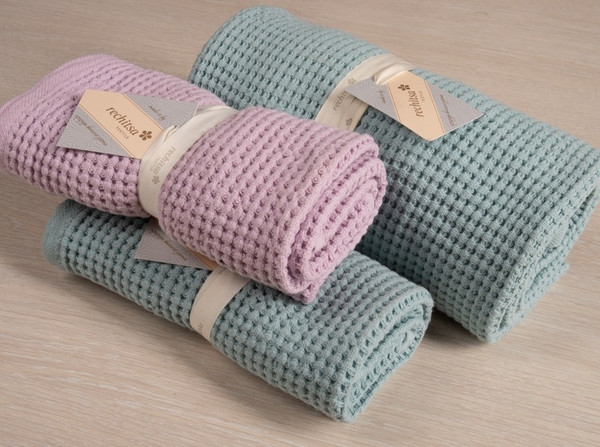 Изображение товара Полотенце Речицкий текстиль Бисер вафля 60х140 / 3о422.080ж1 (мятный)