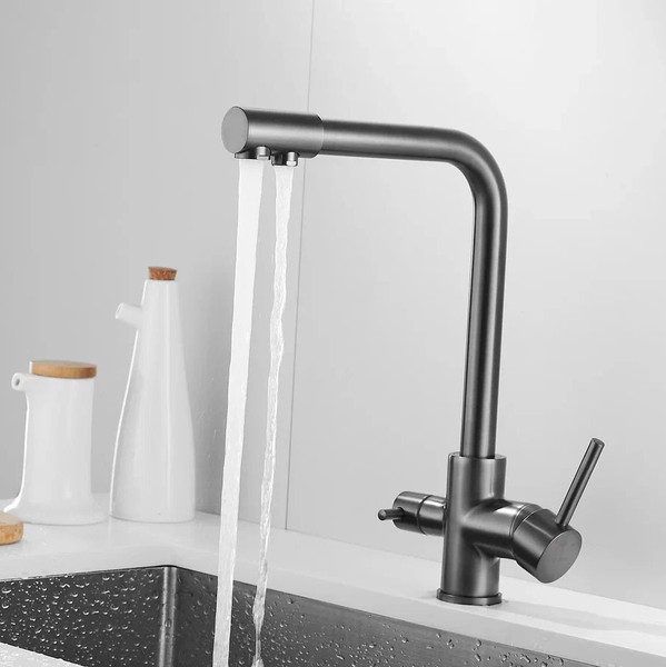 Изображение товара Смеситель Shevanik S328T (оружейная сталь)