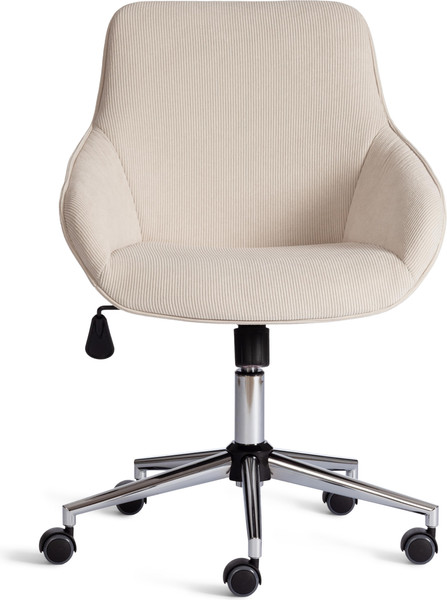 Изображение товара Кресло офисное Tetchair Dublin хром/вельвет (молочный)