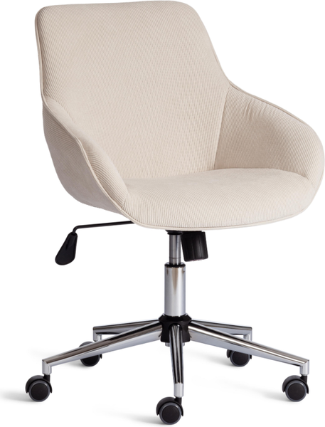 Изображение товара Кресло офисное Tetchair Dublin хром/вельвет (молочный)