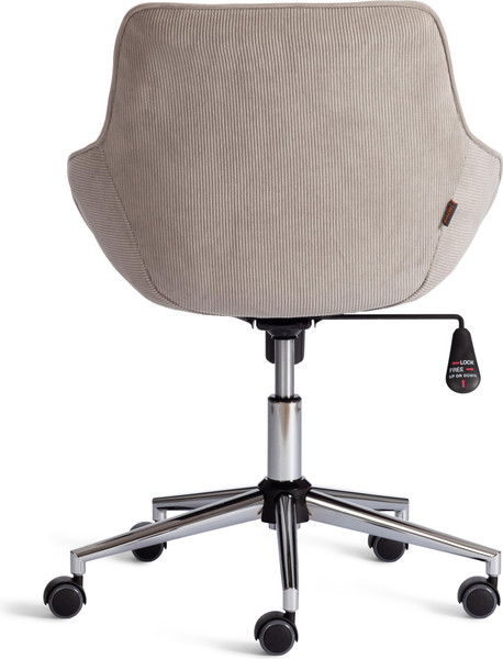 Изображение товара Кресло офисное Tetchair Dublin хром/вельвет (серый)