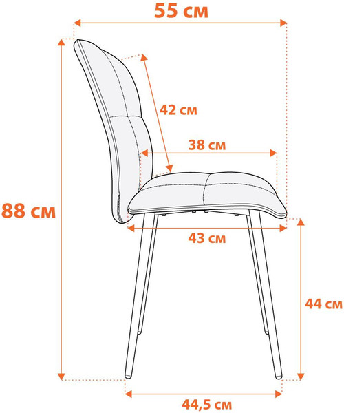 Изображение товара Стул Tetchair Sweet велюр (синий)