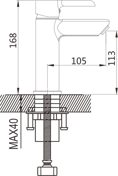 Изображение товара Смеситель Shevanik S6071 (хром)