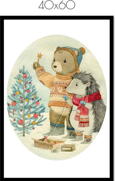 Изображение товара Постер Citydecor New Year 10 (40x60)