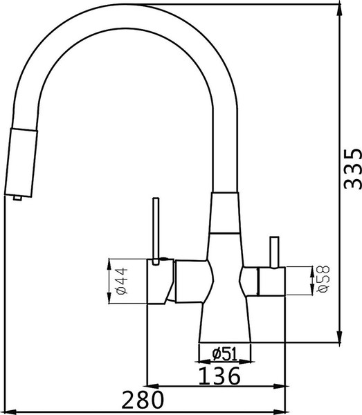 Изображение товара Смеситель Shevanik S668Y (темно-серый)