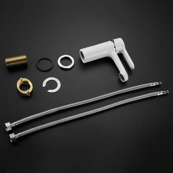 Изображение товара Смеситель Shevanik S8101F (белый/хром)