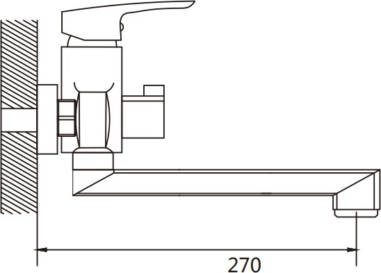 Изображение товара Смеситель Shevanik S8502 (хром)