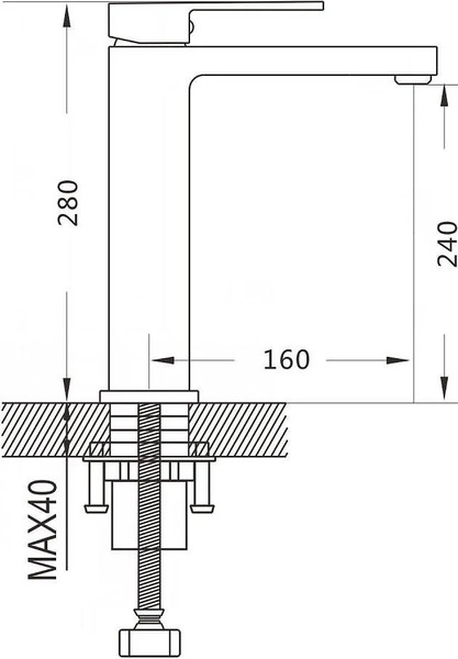 Изображение товара Смеситель Shevanik S9611 (хром)