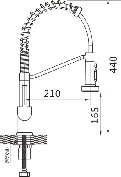 Изображение товара Смеситель Shevanik S963H (черный)