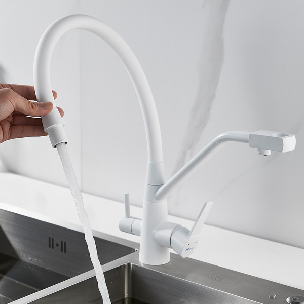 Изображение товара Смеситель Shevanik S968C (белый)