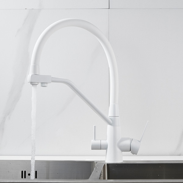 Изображение товара Смеситель Shevanik S968C (белый)