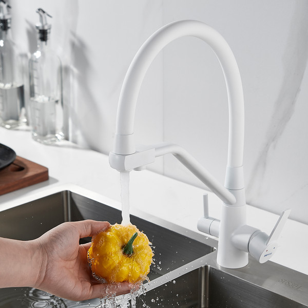 Изображение товара Смеситель Shevanik S968C (белый)