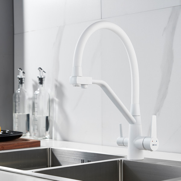 Изображение товара Смеситель Shevanik S968C (белый)