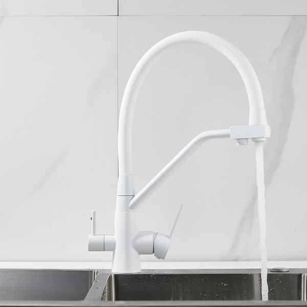 Изображение товара Смеситель Shevanik S968C (белый)