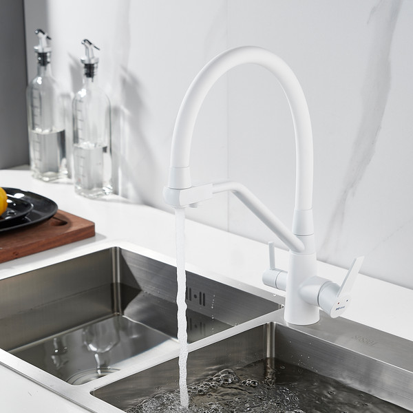 Изображение товара Смеситель Shevanik S968C (белый)