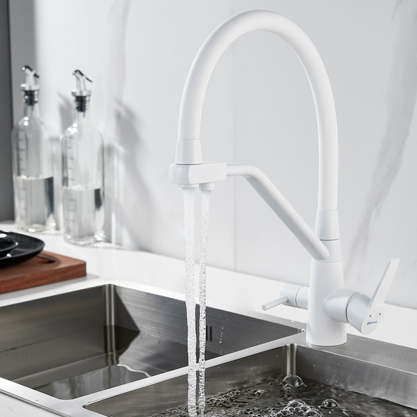 Изображение товара Смеситель Shevanik S968C (белый)