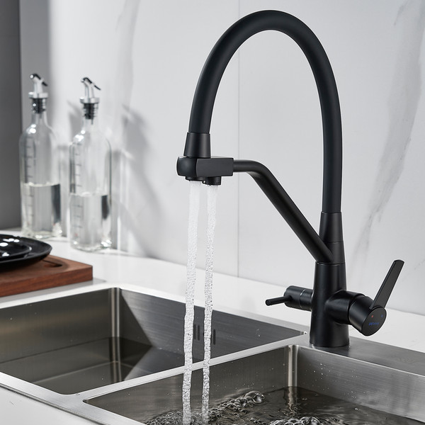 Изображение товара Смеситель Shevanik S968H (черный/матовый)