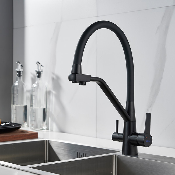 Изображение товара Смеситель Shevanik S968H (черный/матовый)