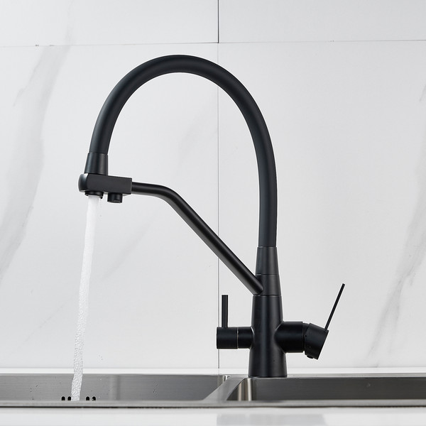 Изображение товара Смеситель Shevanik S968H (черный/матовый)