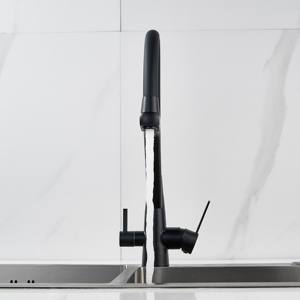 Изображение товара Смеситель Shevanik S968H (черный/матовый)