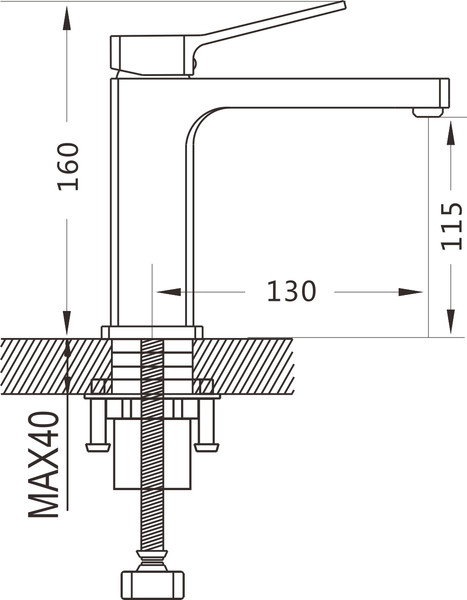 Изображение товара Смеситель Shevanik S9901C (белый)