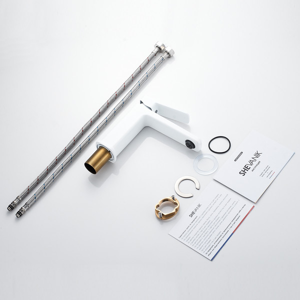 Изображение товара Смеситель Shevanik S9901C (белый)