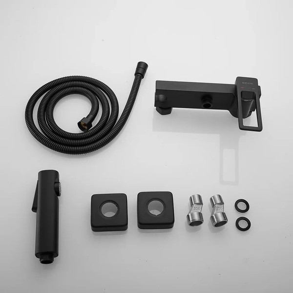 Изображение товара Гигиенический душ со смесителем Shevanik S6805H-1 (черный)