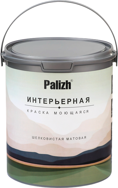 Изображение товара Краска Palizh Интерьерная шелковисто-матовая (3.3кг, алтайские горы)