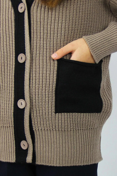 Изображение товара Кофта детская Polesie 4С0656-Д43 (р.134,140-64, бледно-коричневый)