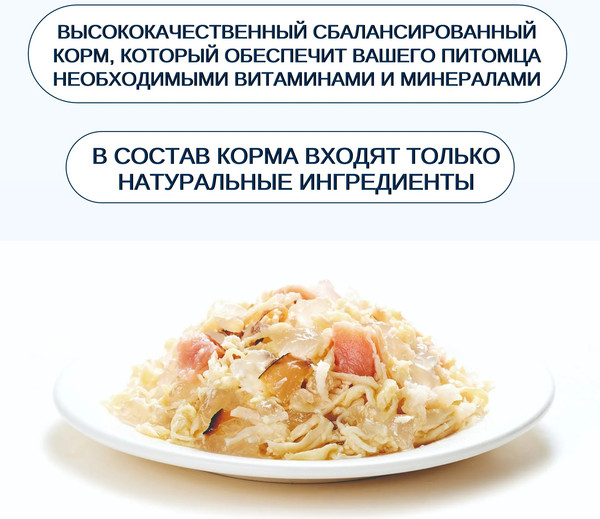 Изображение товара Влажный корм для кошек Wanpy Cat Курица с лососем (95г)