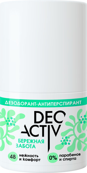 Изображение товара Антиперспирант шариковый Deo Activ Бережная забота (50мл)