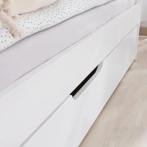 Изображение товара Двухъярусная выдвижная кровать Dipriz Бонни 90x200 / Д.80040.1 (белый воск)