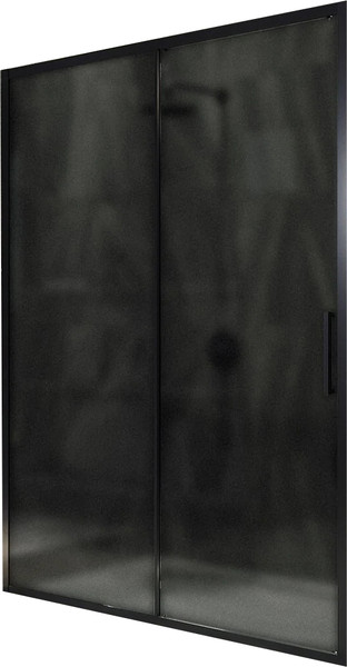 Изображение товара Душевая дверь MaybahGlass 195x150 / MGD-1289-6 (графит матовый/черный)