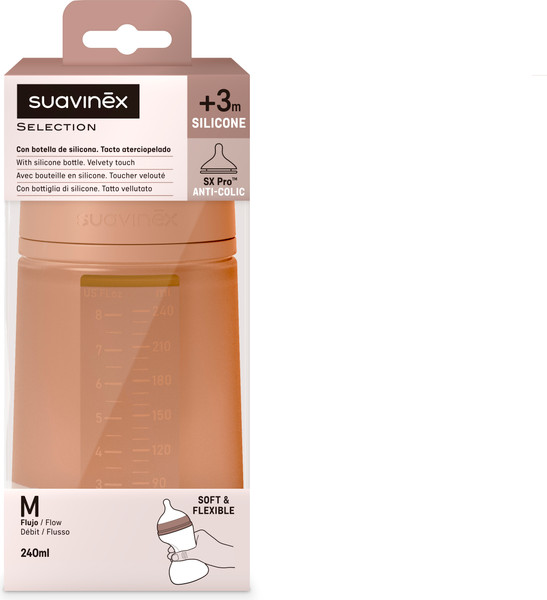 Изображение товара Бутылочка для кормления Suavinex Red S Silicone Feed Bot 240 Fis / 308068