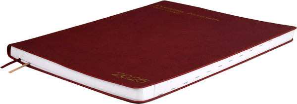 Изображение товара Ежедневник Escalada Шеврет Глосс 2025 / 66938 (120л, бордовый)