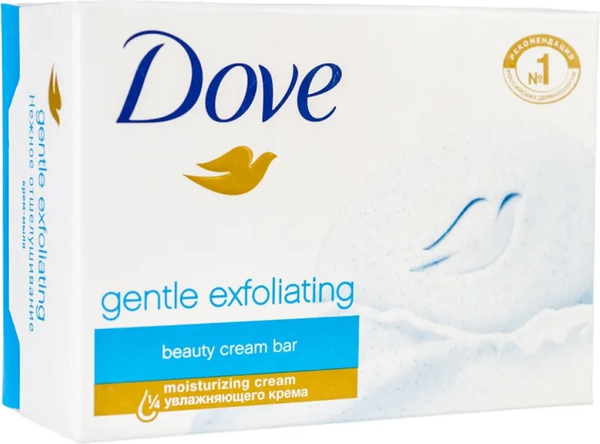Изображение товара Мыло твердое Dove Gentle Exfoliating Увлажняющее (135г)