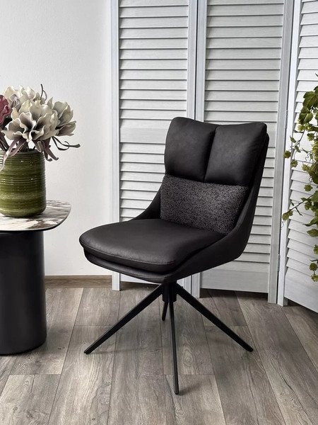 Изображение товара Стул M-City Leroy / 621M05777 (серый Maison 99/Ote Cobble 457/черный каркас)