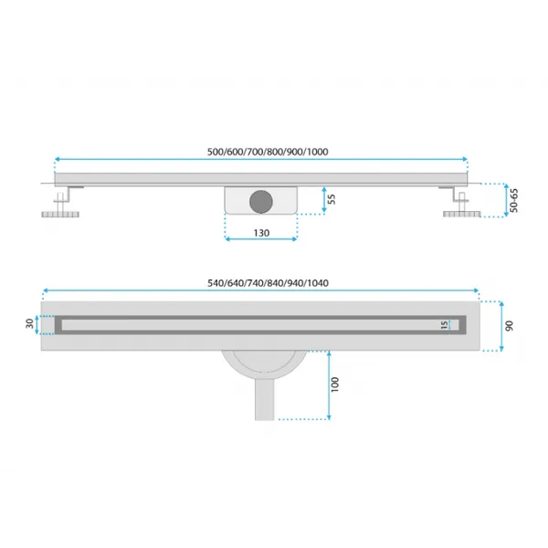 Изображение товара Трап для душа REA Neox Slim Pro 600 / REA-G5801