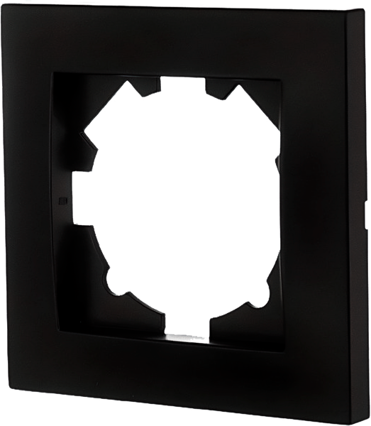 Изображение товара Рамка для выключателей и розеток El-Bi Vega / 510-014800-271 (черный)