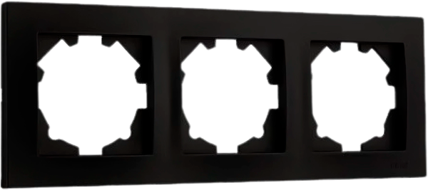 Изображение товара Рамка для выключателей и розеток El-Bi Vega / 510-014800-227 (черный)