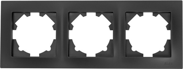 Изображение товара Рамка для выключателей и розеток El-Bi Vega / 510-014800-227 (черный)