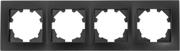 Изображение товара Рамка для выключателей и розеток El-Bi Vega / 510-014800-228 (черный)
